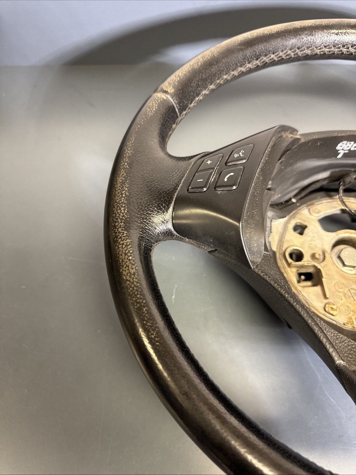 06-13 BMW E90 E91 3 SERIES STEERING WHEEL W/ SWITCHES BLACK OEM 6769547