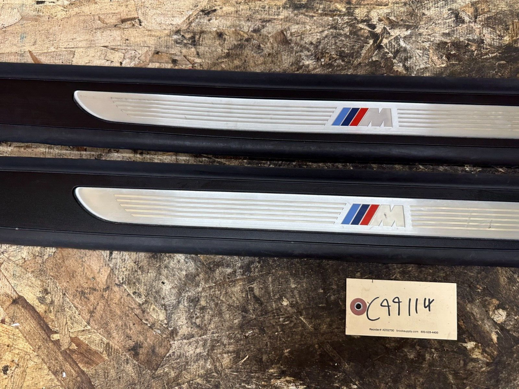BMW 2006-2013 E92 INTERIOR LEFT+RIGHT DOOR SILL COVER M EDITION OEM 7900807/8