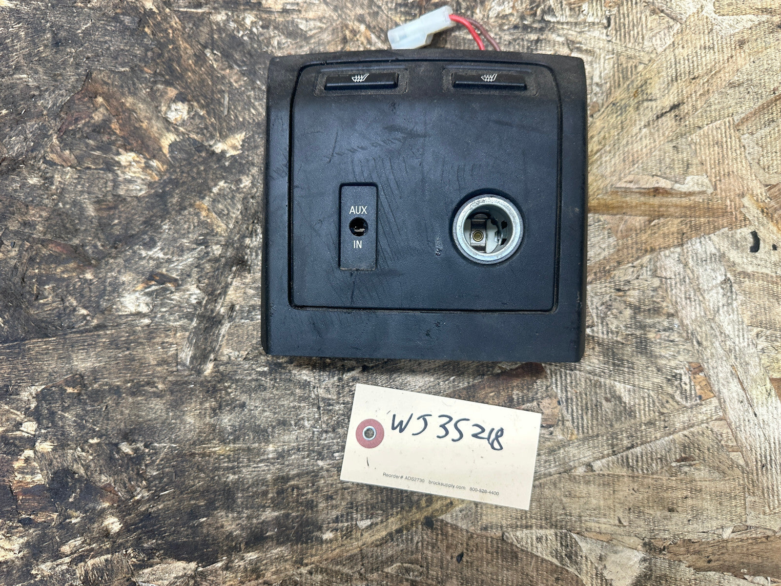 BMW 03-10 E83 X3 REAR HEATED SEAT CONTROL SWITCH AUX INPUT POWER PORT 3422757