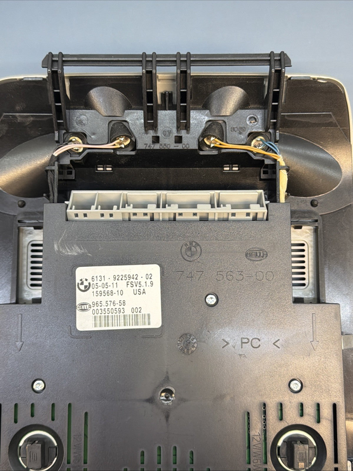 07-14 BMW X6 X5 RIGHT MAP LAMP OVERHEAD FRONT CONTROL SWITCH ROOF 6131922594 OEM