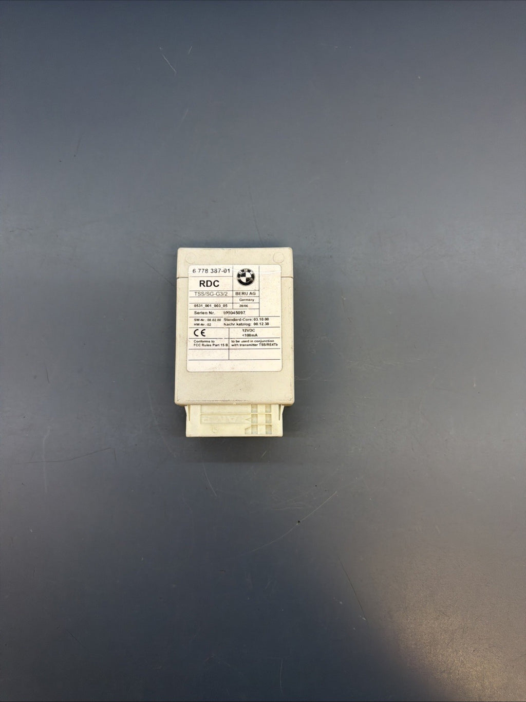 06-10 BMW E82 E90 E60 E63 535I 550I 650I M5 M6 TIRE PRESSURE CONTROL 6778387