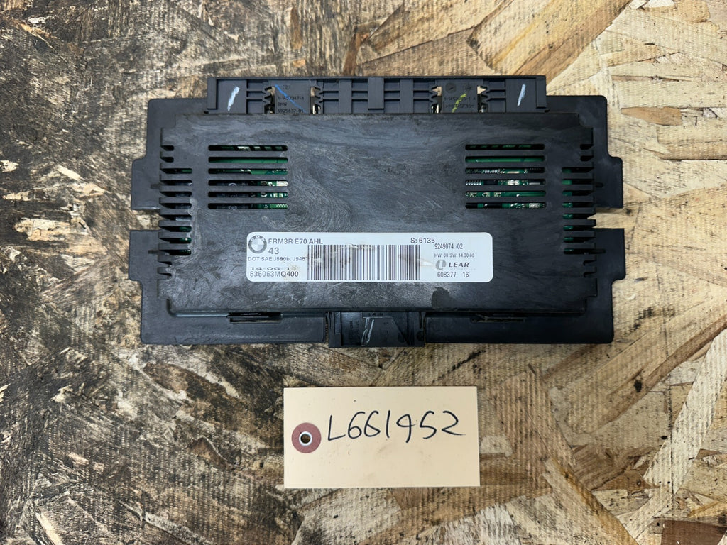 BMW 2007-2014 E70 X5 FOOTWELL LIGHTING CONTROL MODULE OEM 9249074