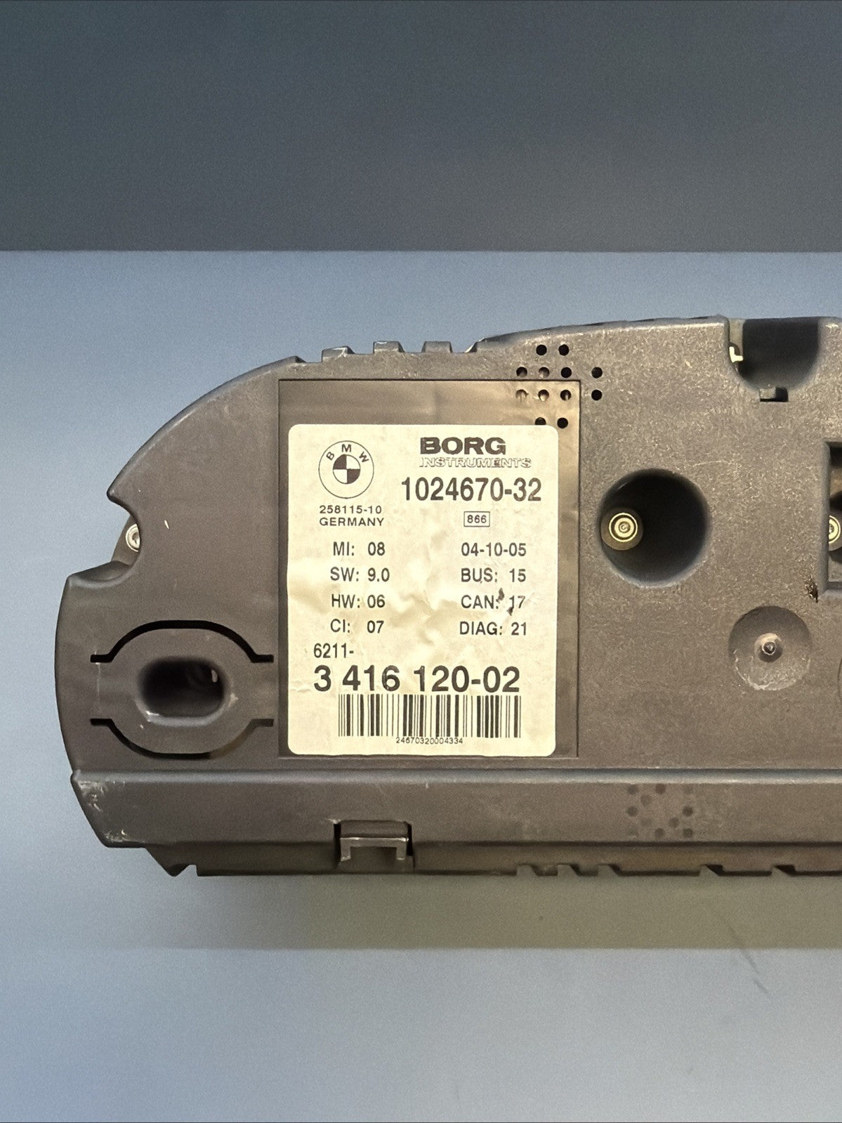 BMW 2003-2006 E83 X3 SPEEDOMETER INSTRUMENT CLUSTER MPH OEM 3416120