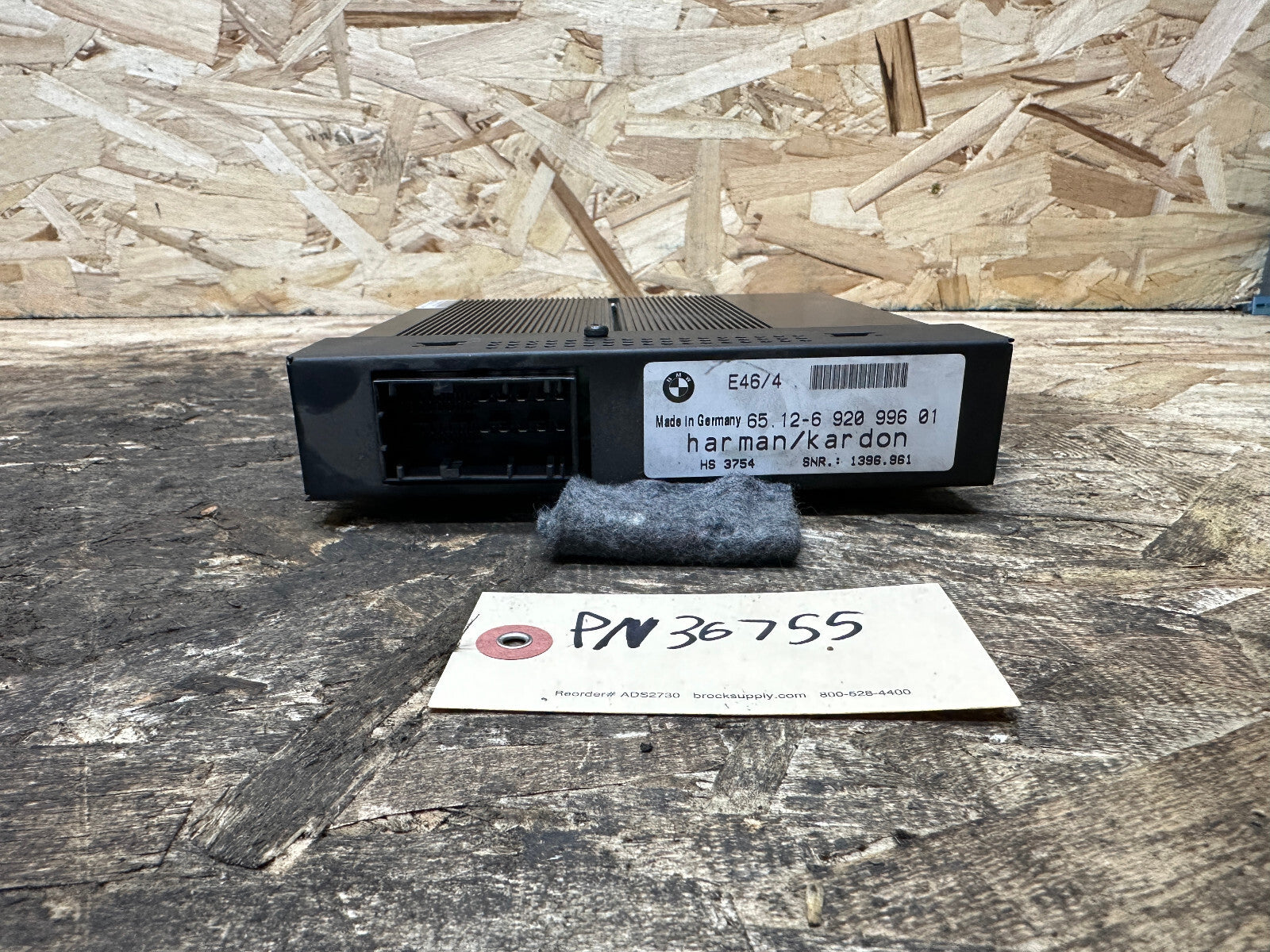 BMW 1999-2005 E46 3 SERIES AUDIO AMPLIFIER HIFI HARMAN KARDON OEM 6920996