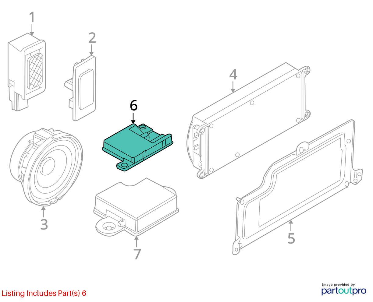 09-11 BMW E90 E91 E92 E93 3-SERIES BLUETOOTH ANTENNA MODULE 6928461 OEM