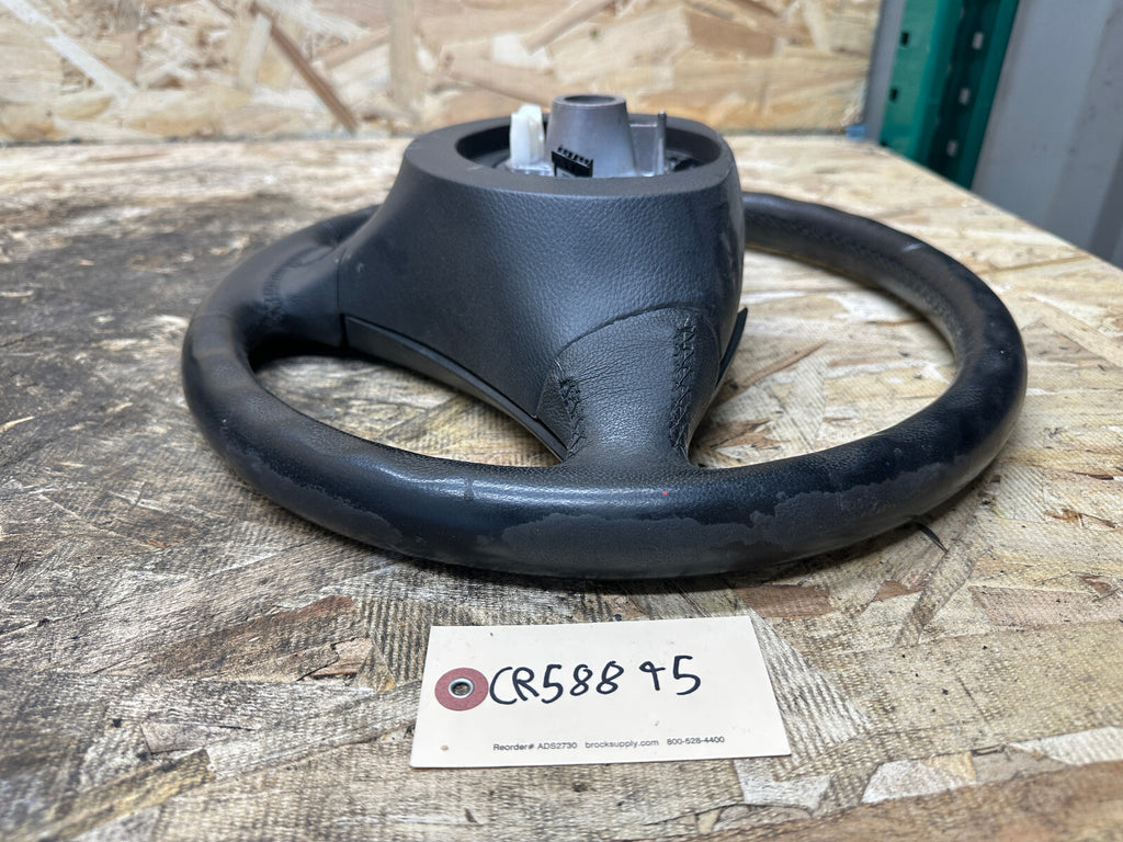 BMW 03-10 E60 5 SERIES SPORT BLACK LEATHER STEERING WHEEL OEM 11008818/3385E601