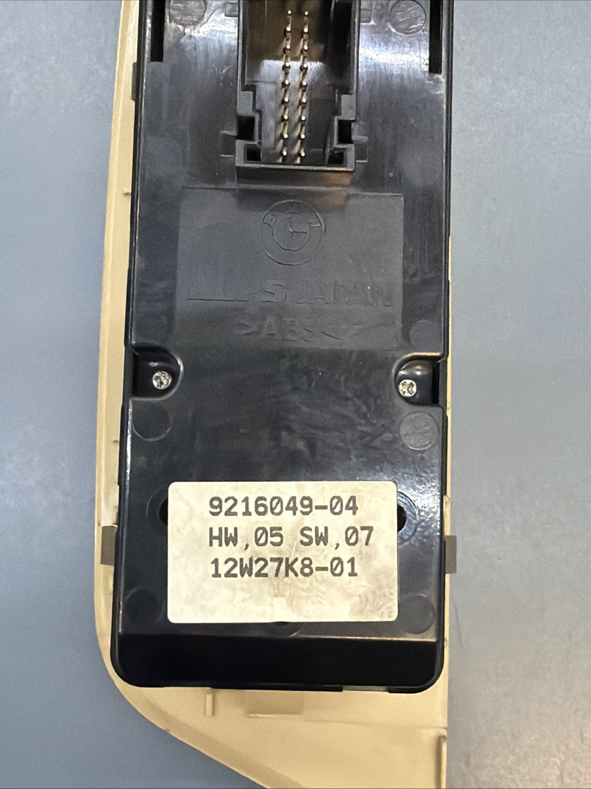 2012 - 2015 BMW X1 Left Driver door Power Window Switch Tan OEM 9216049