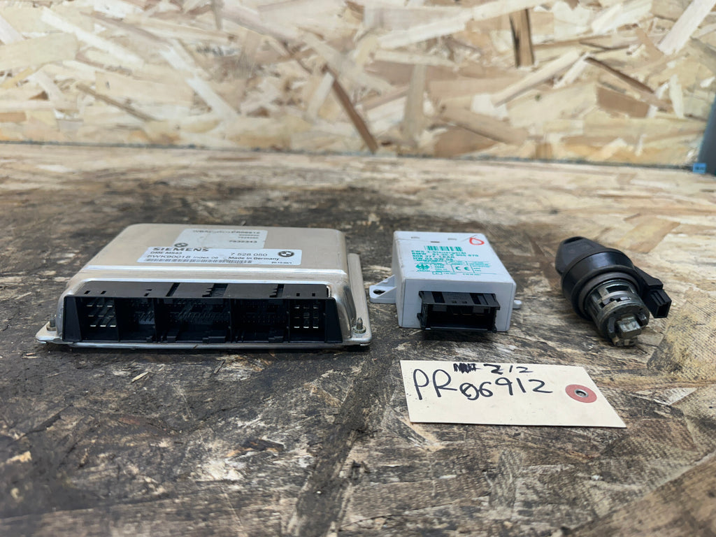 BMW 97-06 E46 325xi M54 ECU/DME+CAS IMMOBILIZER+KEY MS43 7528050+6905670