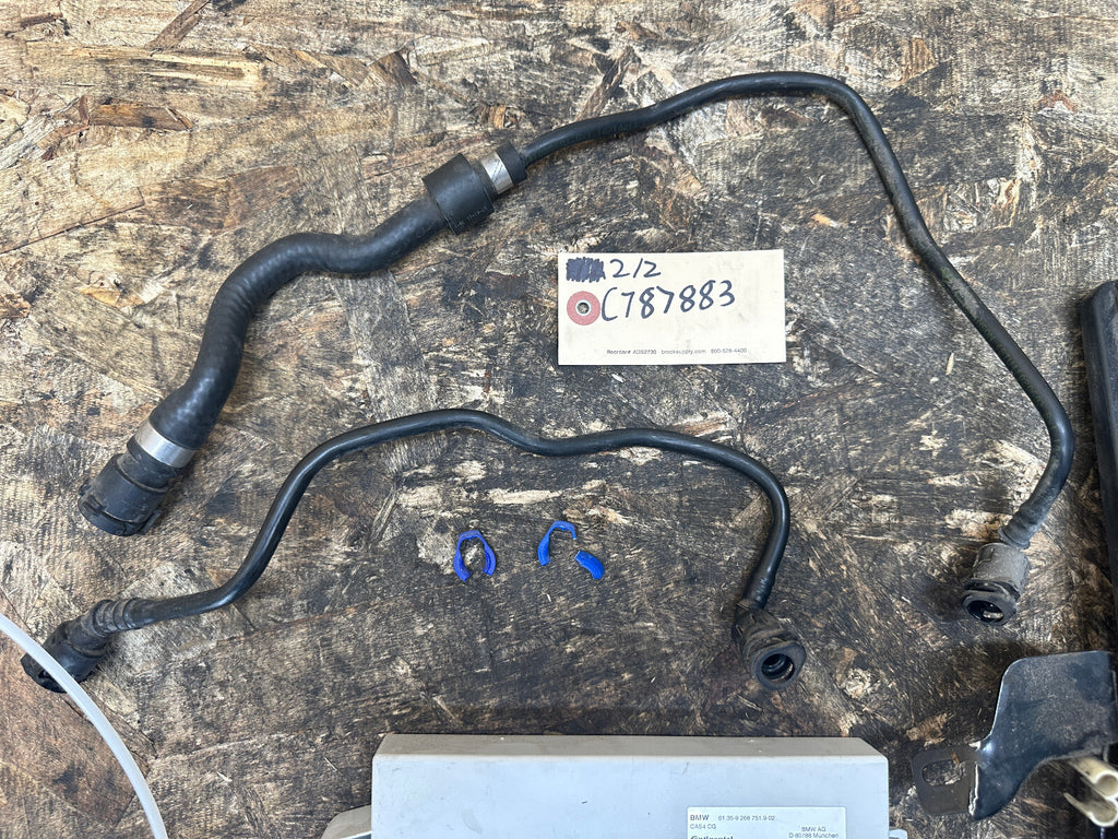 BMW 08-13 N63 ENGINE ECU/DME+CAS+KEY+HOUSING MSD85 SET 7633374+9268751