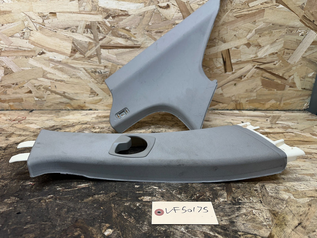 BMW 2006-2012 E90 GRAY PASSANGER SIDE B+C PILLAR TRIM COVER OEM 7058342+36