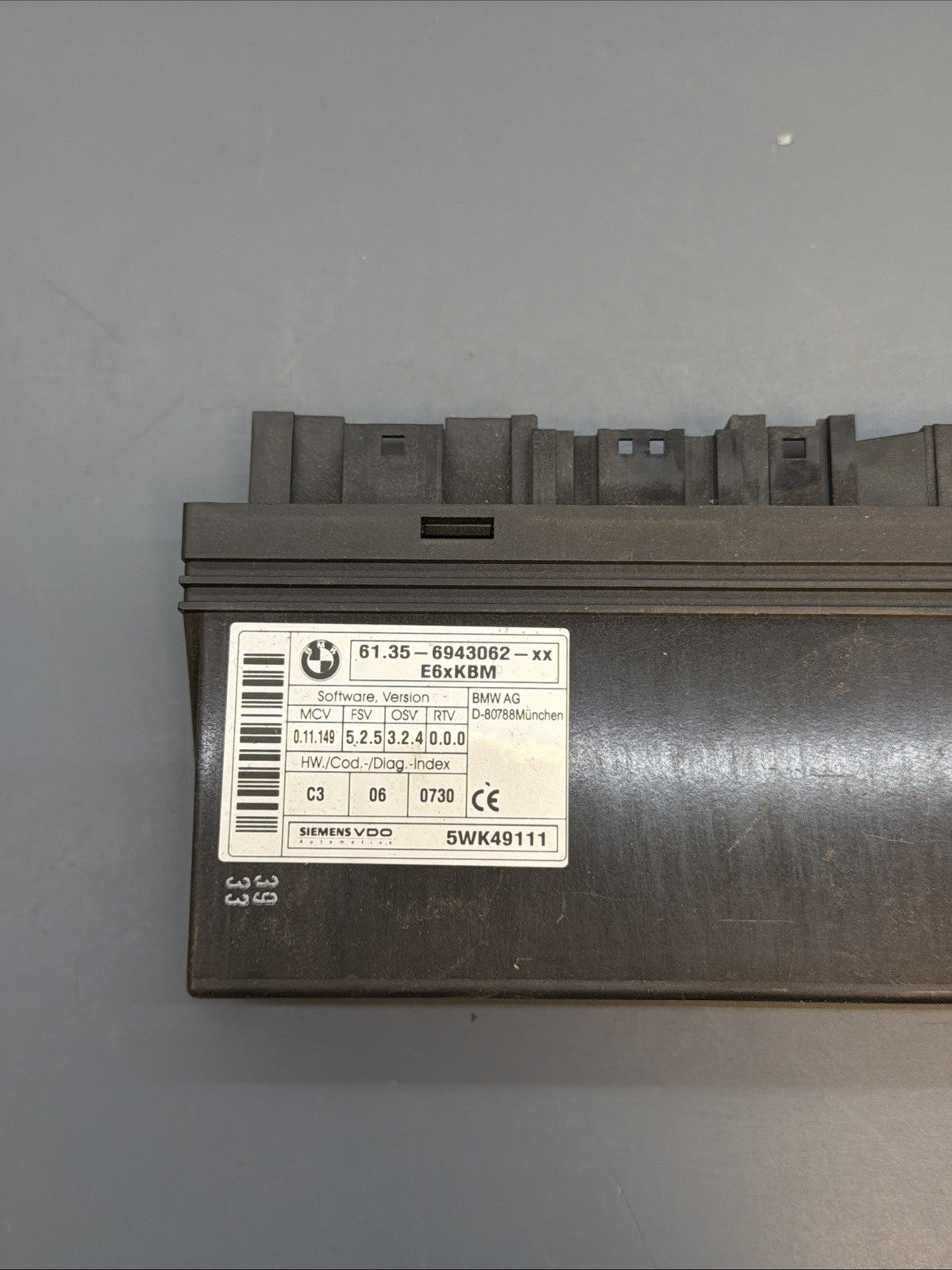 04-10 BMW E60 E63 E64 5 6 Series BCU BCM Body Control Module 6943062 OEM