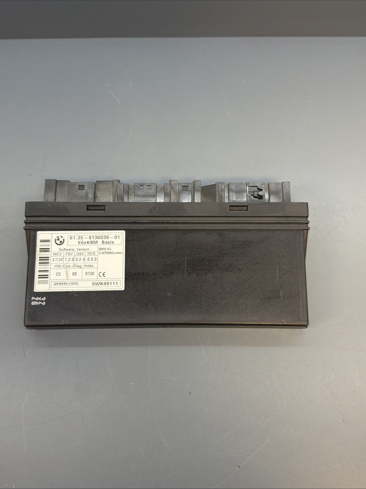 06-10 BMW E60 E61 E63 550i Body Gateway Control Module 61359136039 OEM