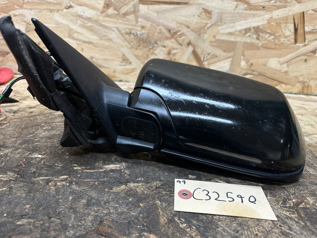 BMW 1997-2002 E46 PRE LCI LEFT/DRIVER SIDE VIEW MIRROR BLACK OEM 0117351
