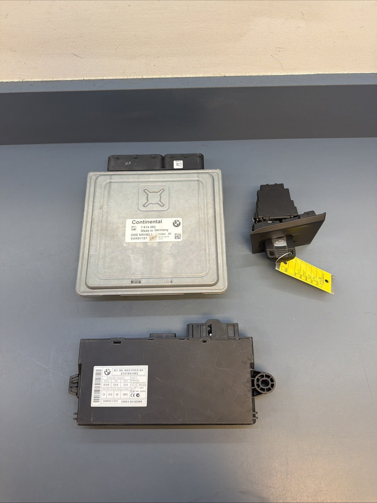 07-13 BMW 328I E90 E92 E93 N51 MSV80.1 SET DME ECM CAS 3 MODULE KEY OEM 7614362