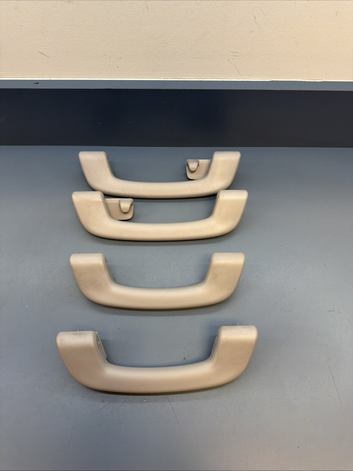 12-16 BMW 328I F30 SEDAN FRONT & REAR UPPER ROOF GRAB HANDLE SET OF 4 OEM GRAY