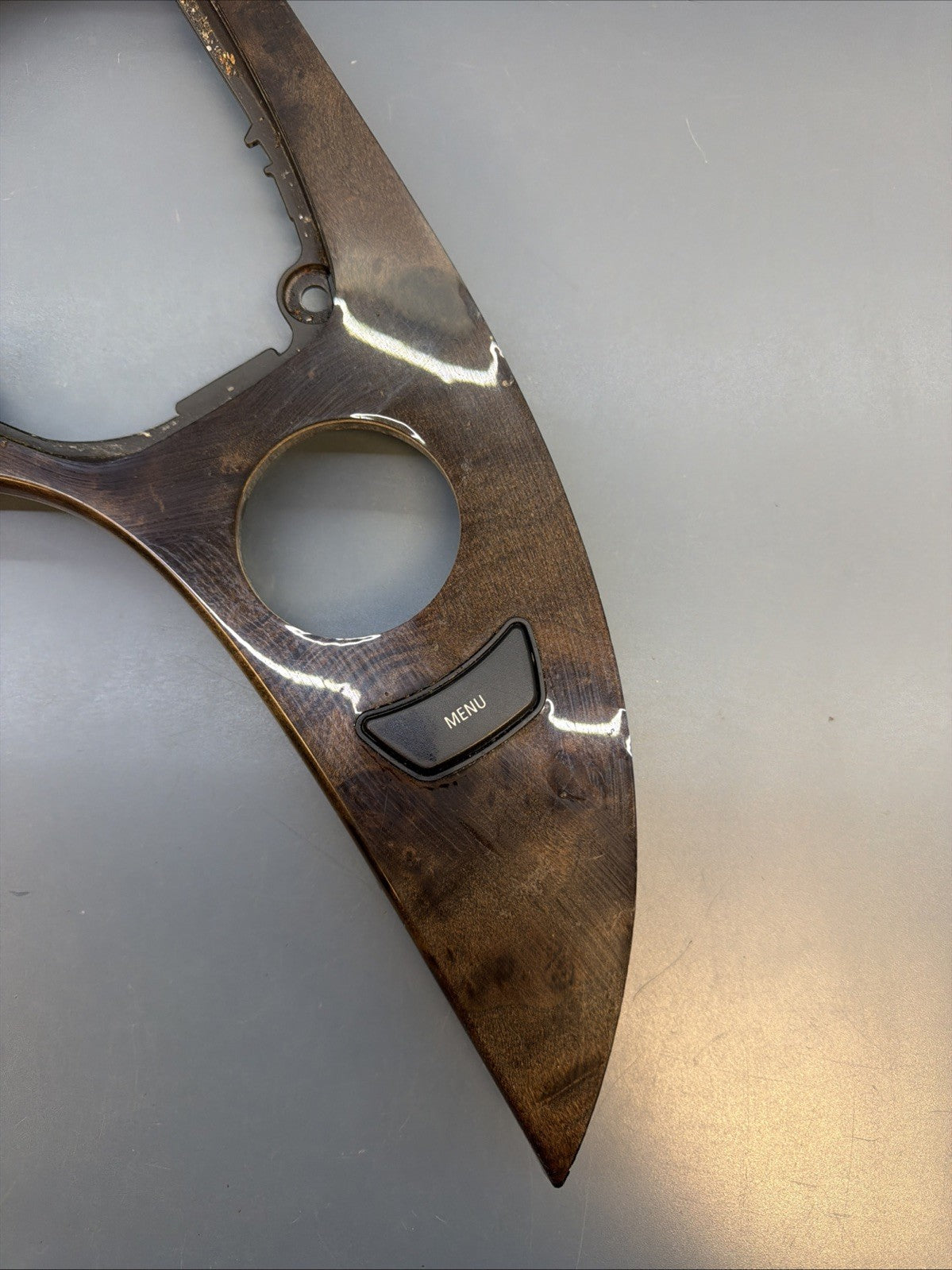 08-10 BMW E60 E61 5-SERIES FRONT CENTER CONSOLE SHIFTER TRIM COVER 6974721 OEM