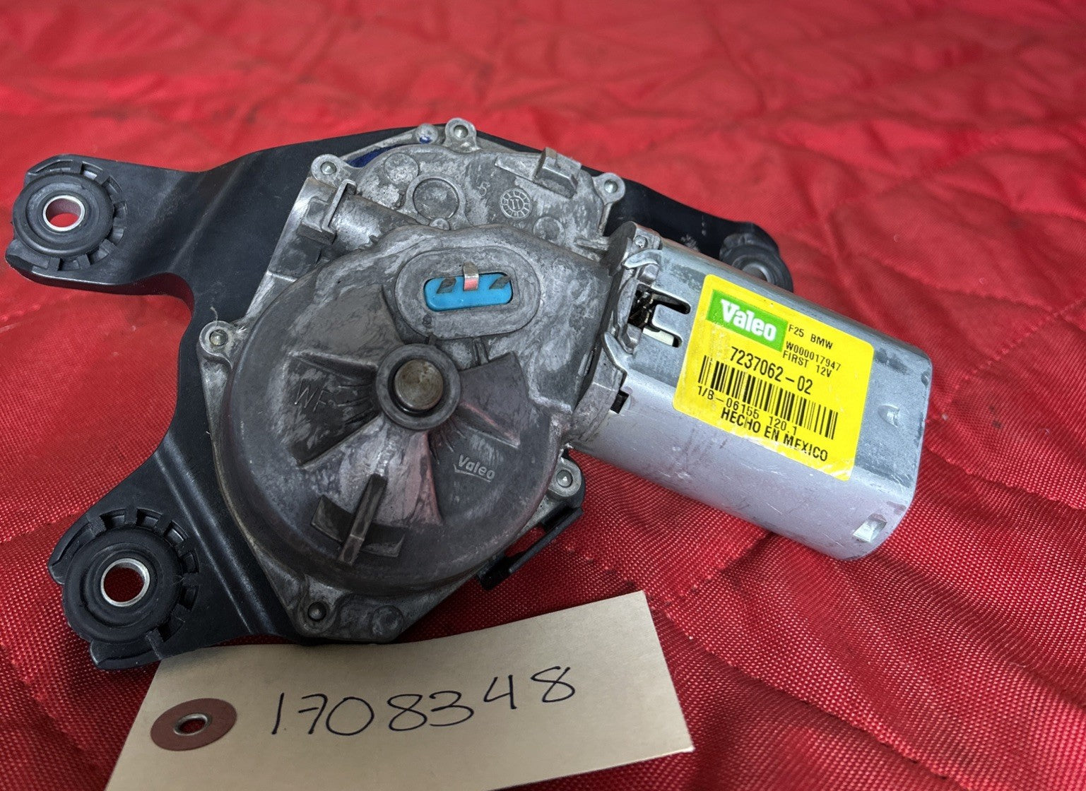 VALEO REAR WINDOW WIPER MOTOR FOR BMW F25 X3 67637237062. AFTERMARKET 7237062