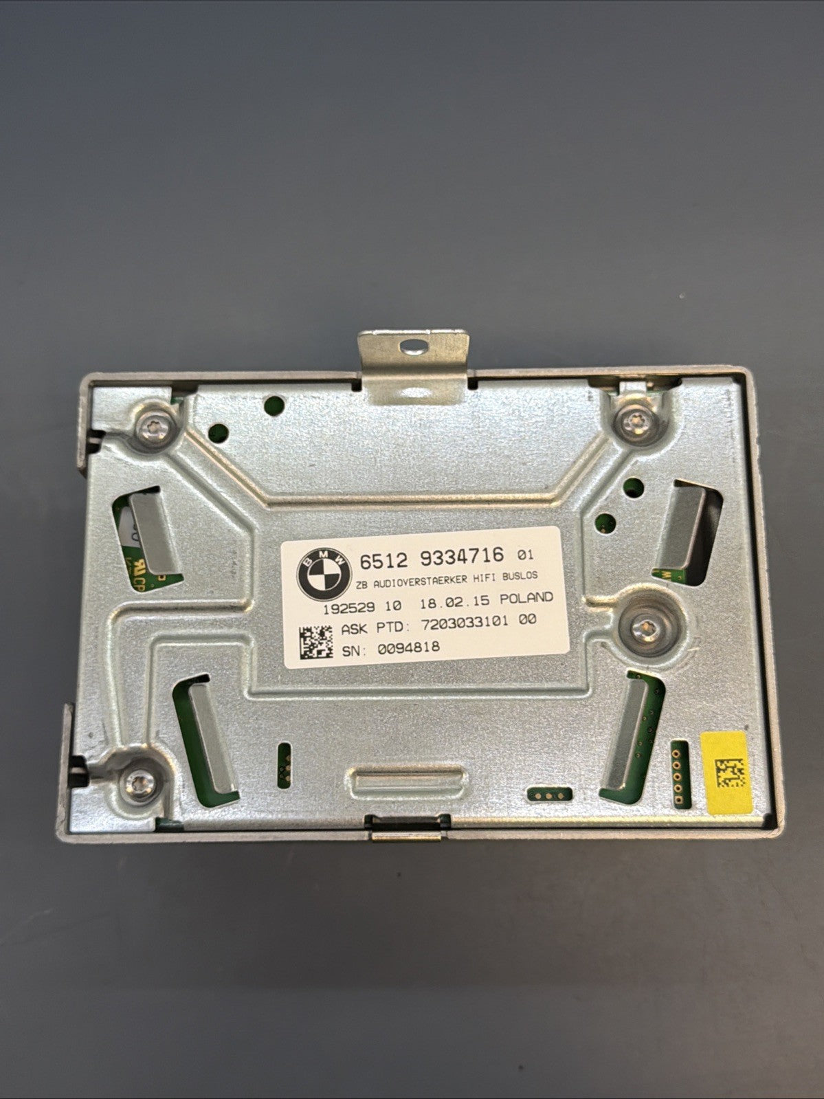 2012-2015 BMW F30 328i 335i HiFi Audio Sound Amplifier Amp System OEM 9334716