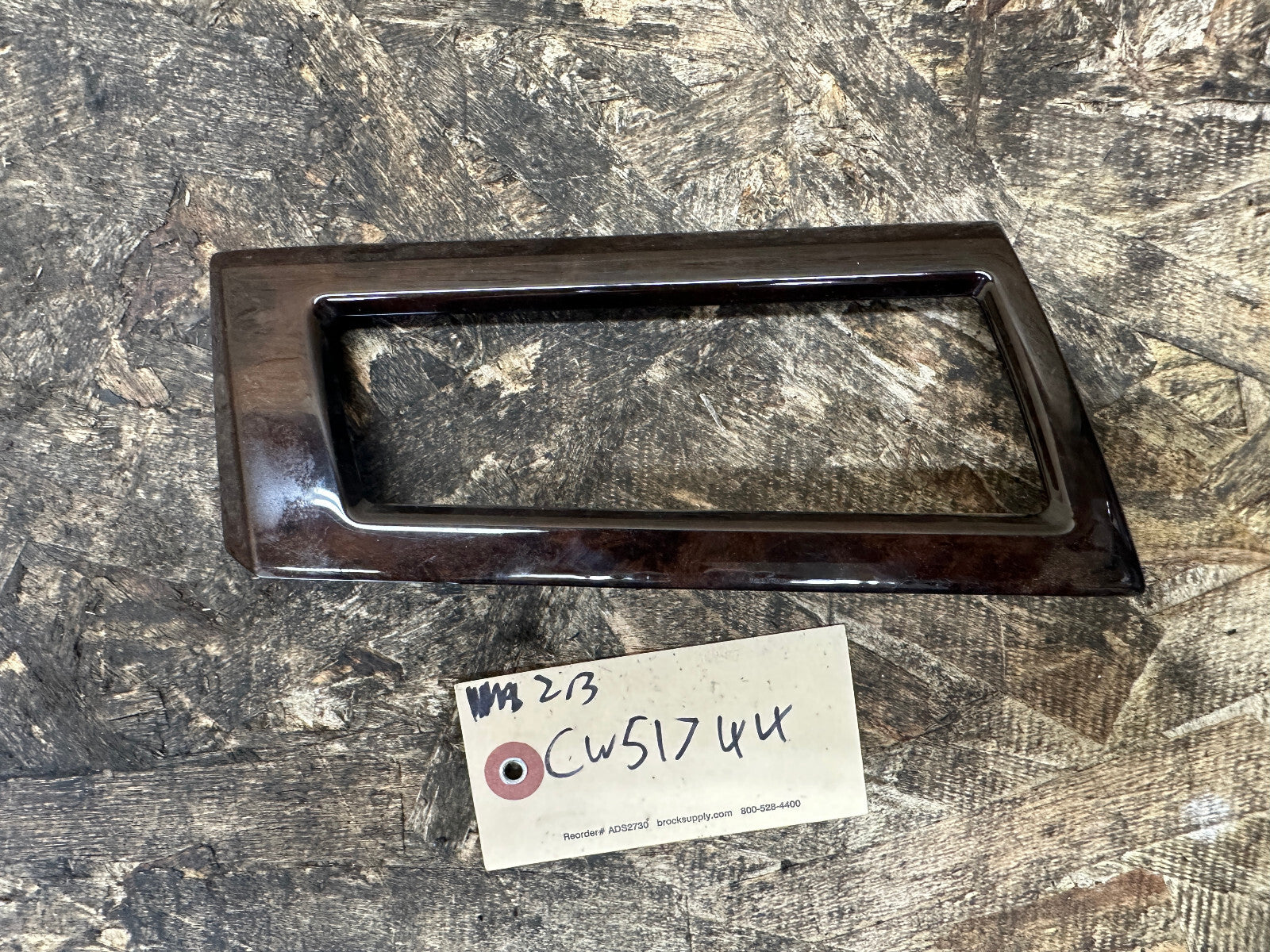 BMW 2001-2010 E60 5 LEFT DRIVER SIDE VENT POPLAR WOOD TRIM PIECE 6970267