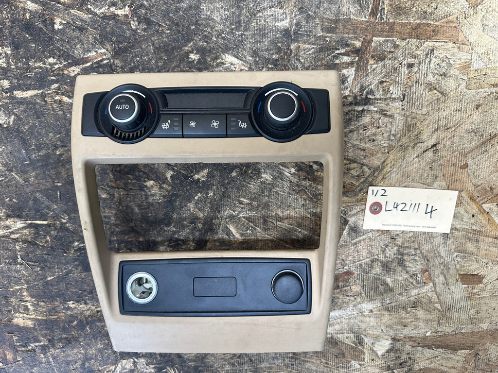 BMW 06-13 E70 X5 E71 X6 REAR AC CLIMATE CONTROL TRIM PANEL BEIGE OEM 9215515