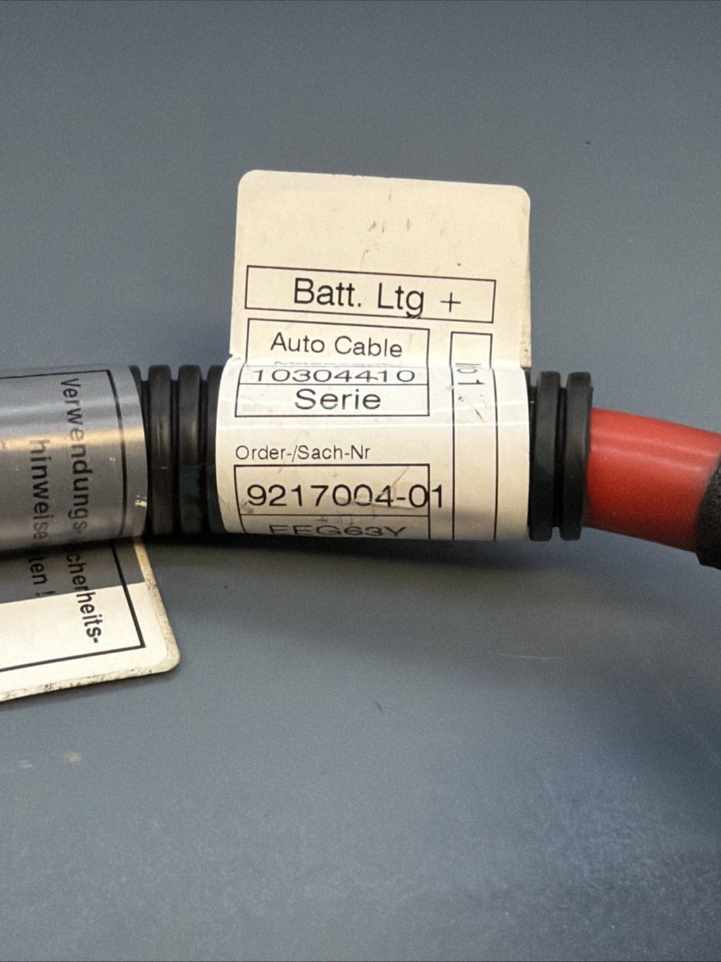 07-13 BMW E70 E71 X5 X6 POSITIVE BATTERY RED CABLE LEAD WIRE OEM  9217004