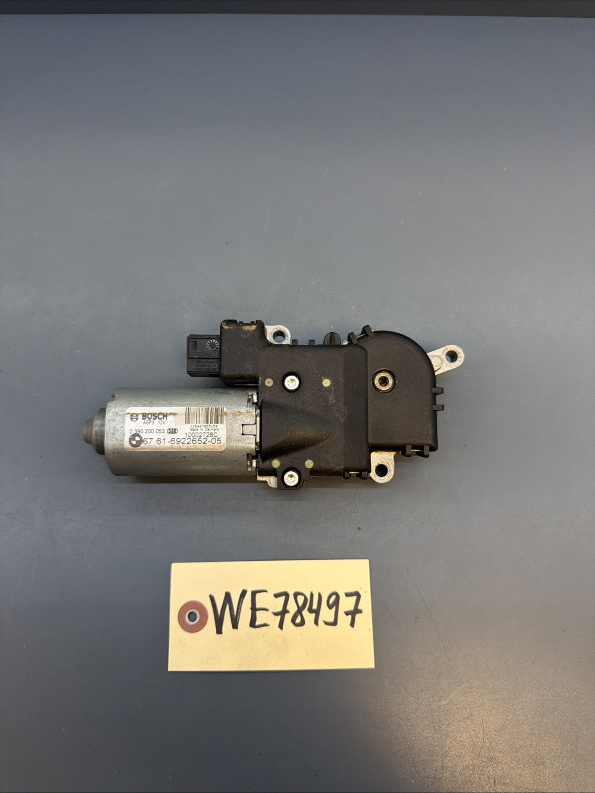 04-10 BMW X3 E83 Upper Sunroof Moon Roof Motor Unit 6922652 OEM