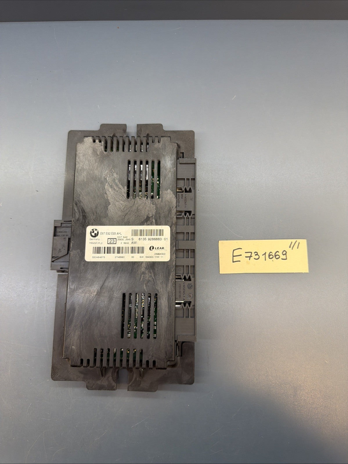 07-13 BMW X1 E87 E92 E93 LCM LIGHT CONTROL MODULE UNIT FOTWELL 6135 9286883 OEM