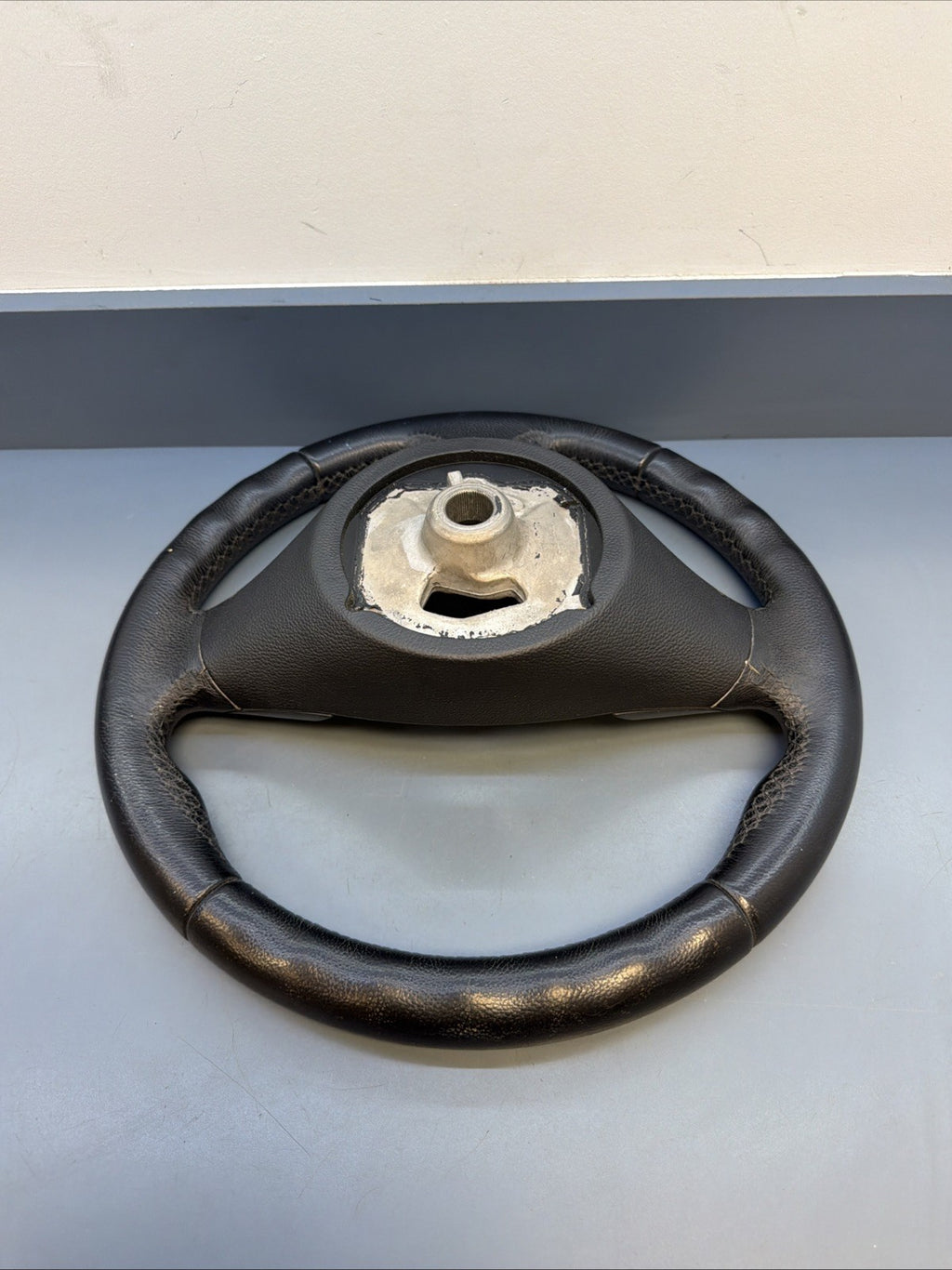 07-11 OEM BMW E90 E92 E93 X1 335 Sport Black Leather Steering Wheel 6772148