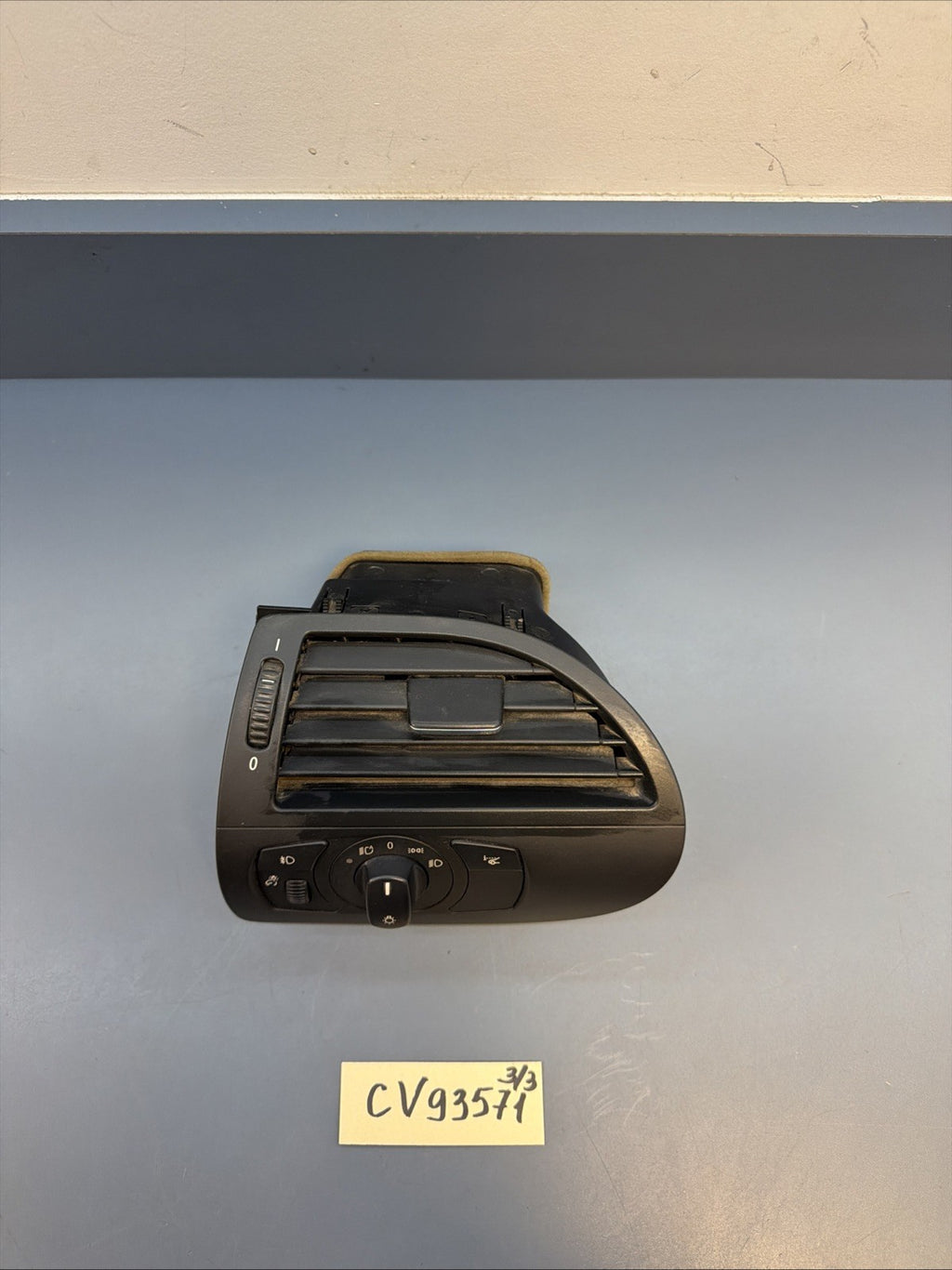 06-10 BMW 650I E64 E63 DASHBOARD HEADLIGHT LAMP SWITCH W/ AIR VENT GRILL 7009271