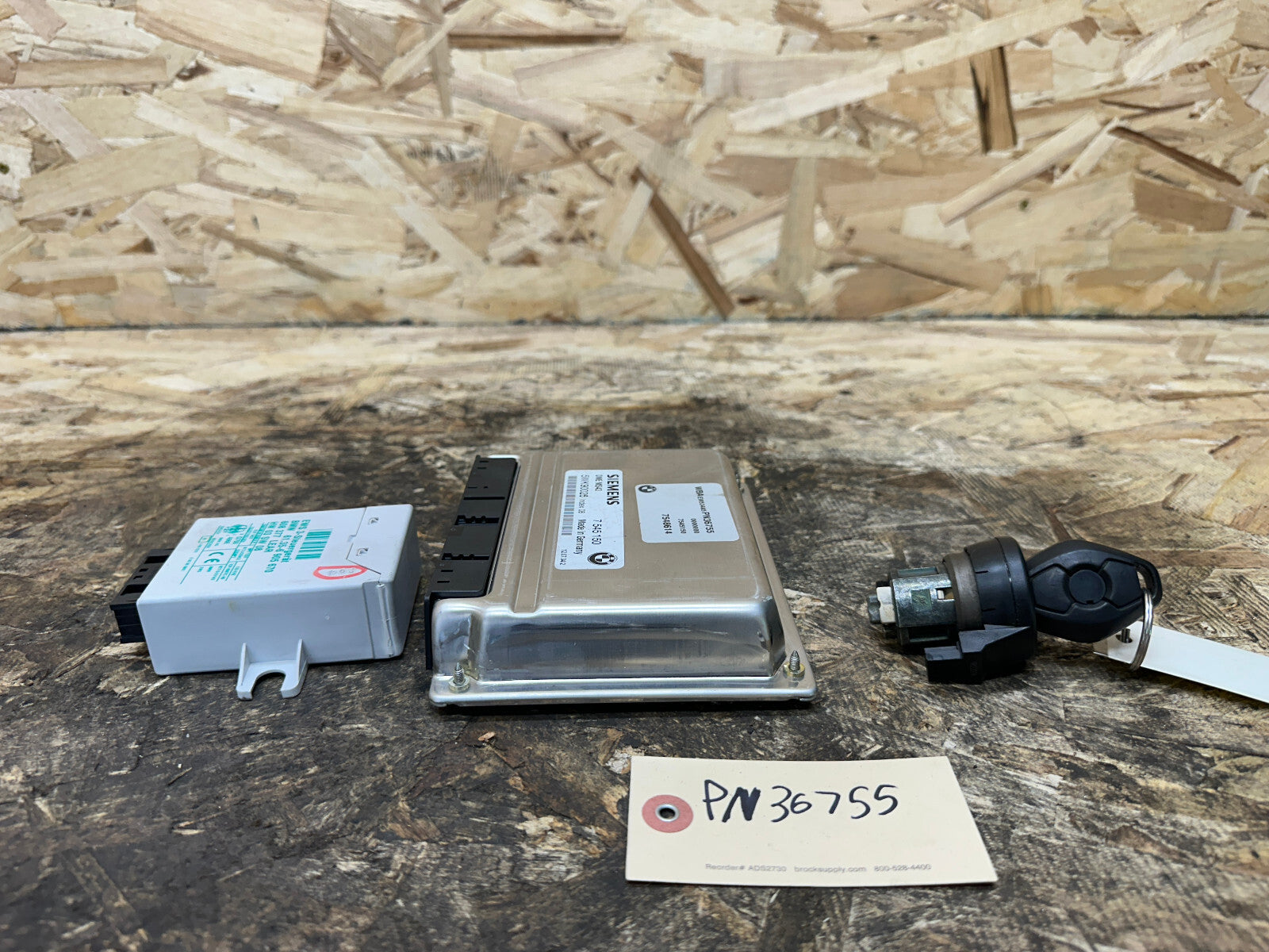 BMW 99-05 E46 ECU+CAS+KEY M54 3.0 ENGINE MS43 SET OEM 7545150+6905670