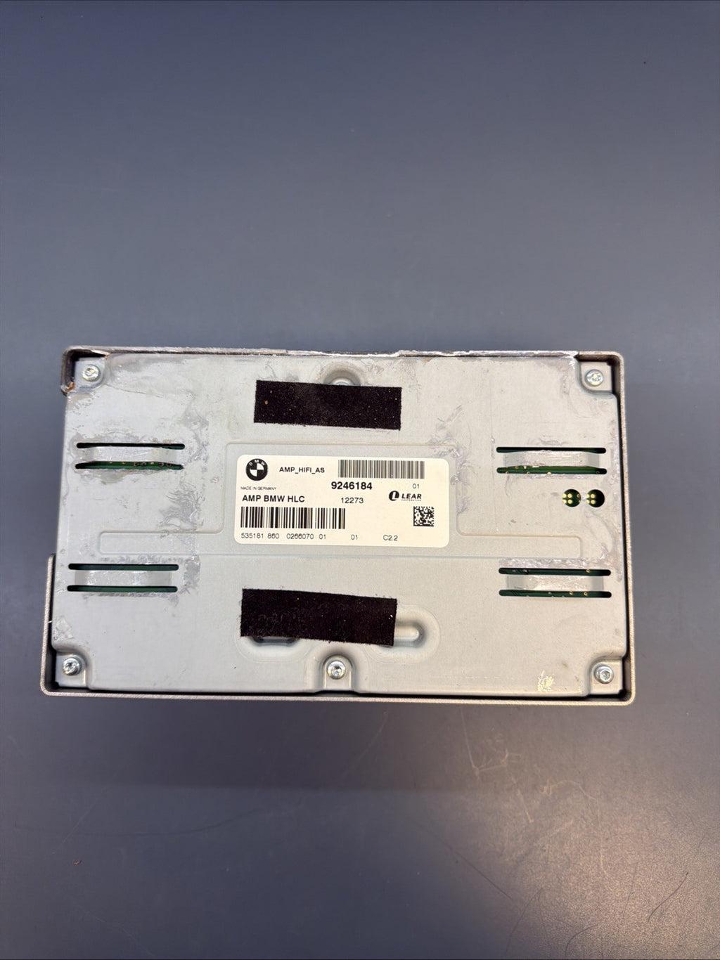 06-11 BMW E90 3 SERIES SEDAN REAR LEAR HIFI SUDIO SOUND AMPLIFIER 9246184 OEM
