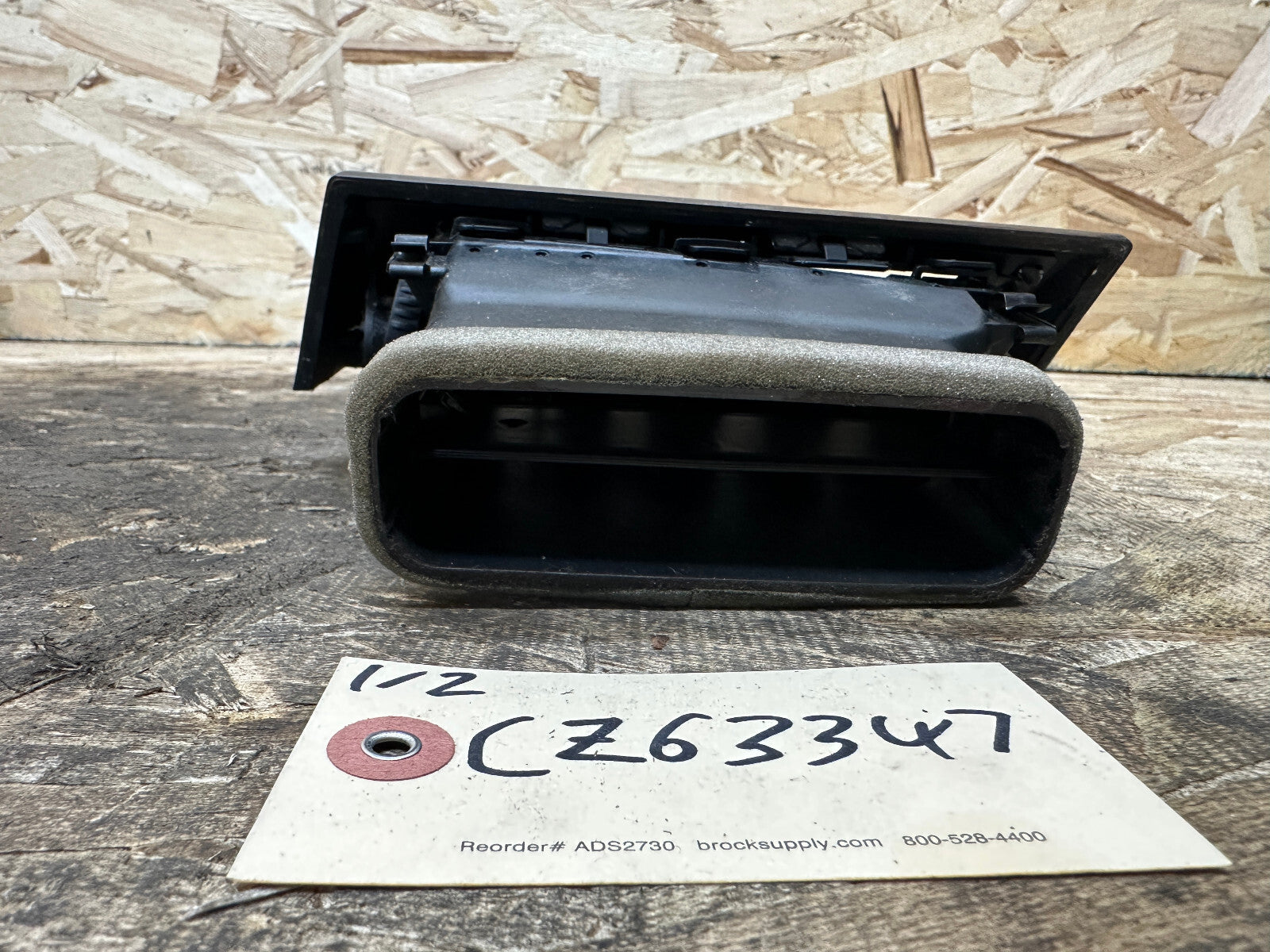 BMW 01-10 E60 5 SERIES DASH DRIVER SIDE LEFT AIR VENT POPLAR WOOD OEM 6970267