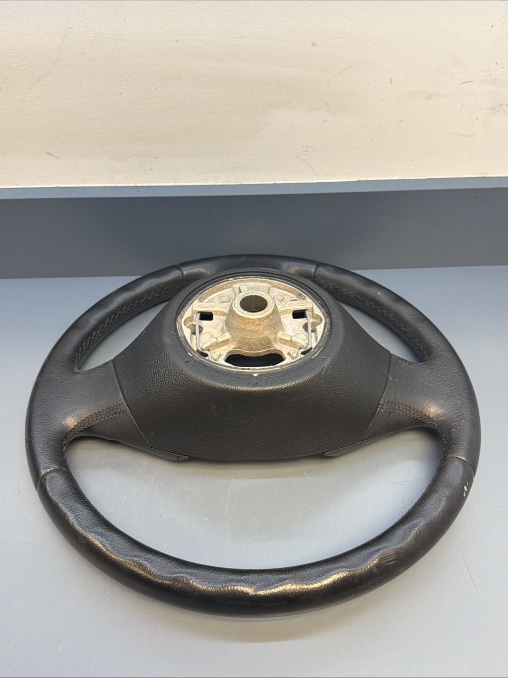 BMW 2006-2012 E90 E9X 3 SERIES BLACK LEATHER STEERING WHEEL OEM 3375E901
