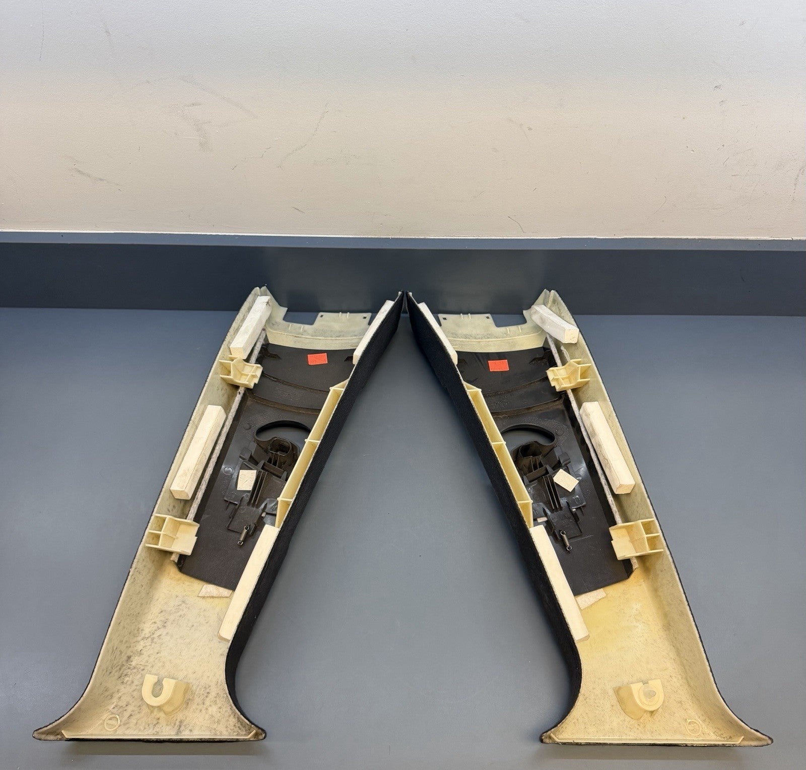 BMW X5 E53 2003 LHD Right & Left A pillar trim Black 8211907 8211908