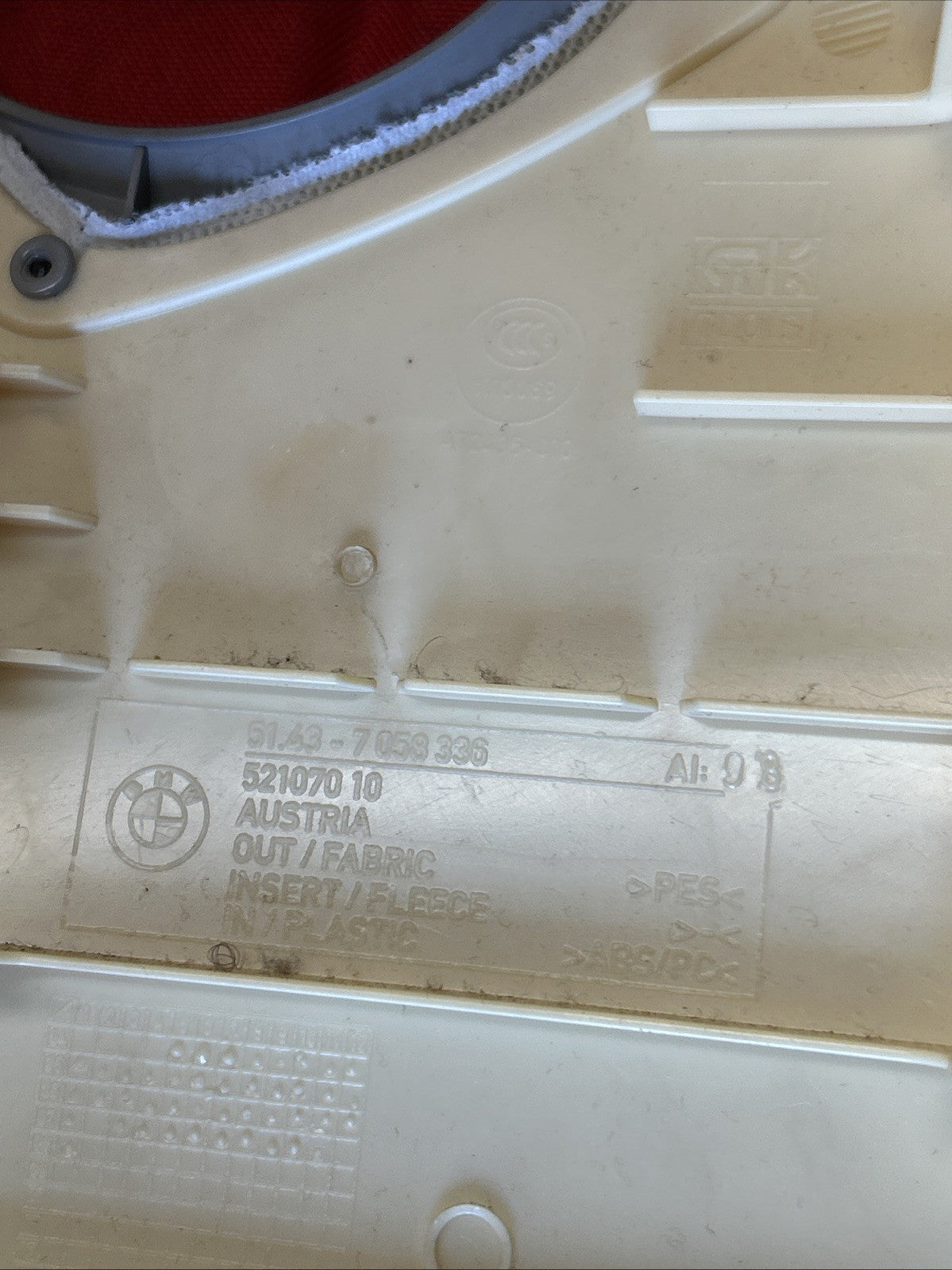 06-12 BMW E90 E91 328i UPPER B PILLAR TRIM LEFT & RIGHT 7058335 7058336