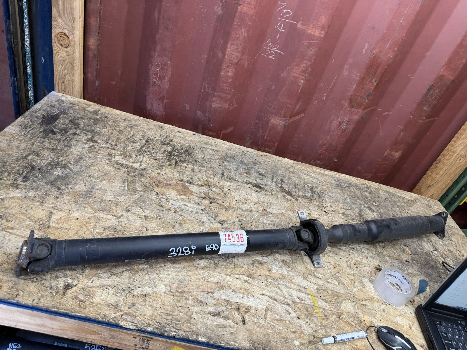 2004-2013 BMW E90 E92 E93 325 328 REAR TRANSMISSION DRIVE SHAFT 7551199 OEM