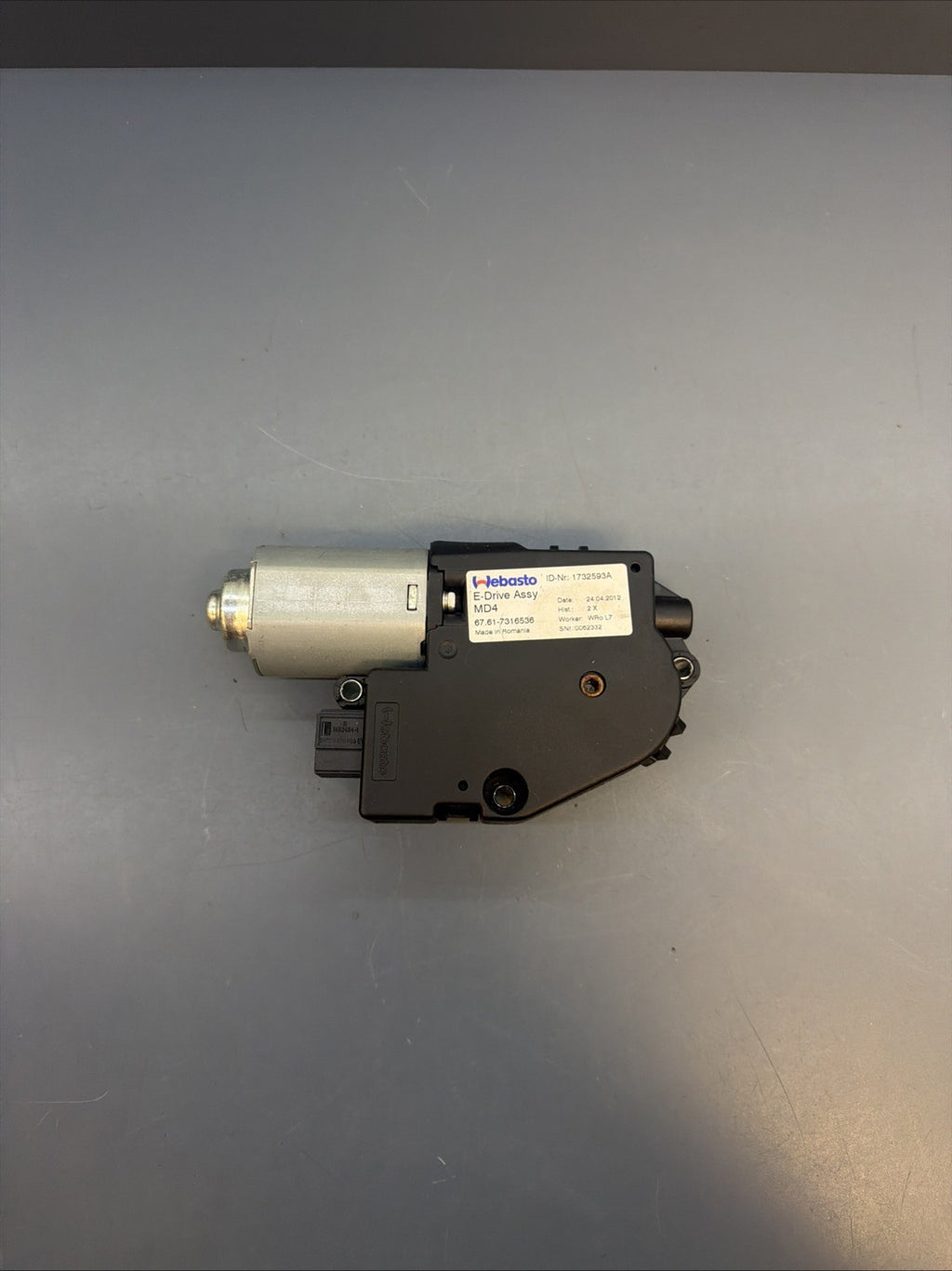 12-18 BMW F30 F34 3-SERIES SUNROOF MOTOR DRIVE UNIT 7316536 OEM