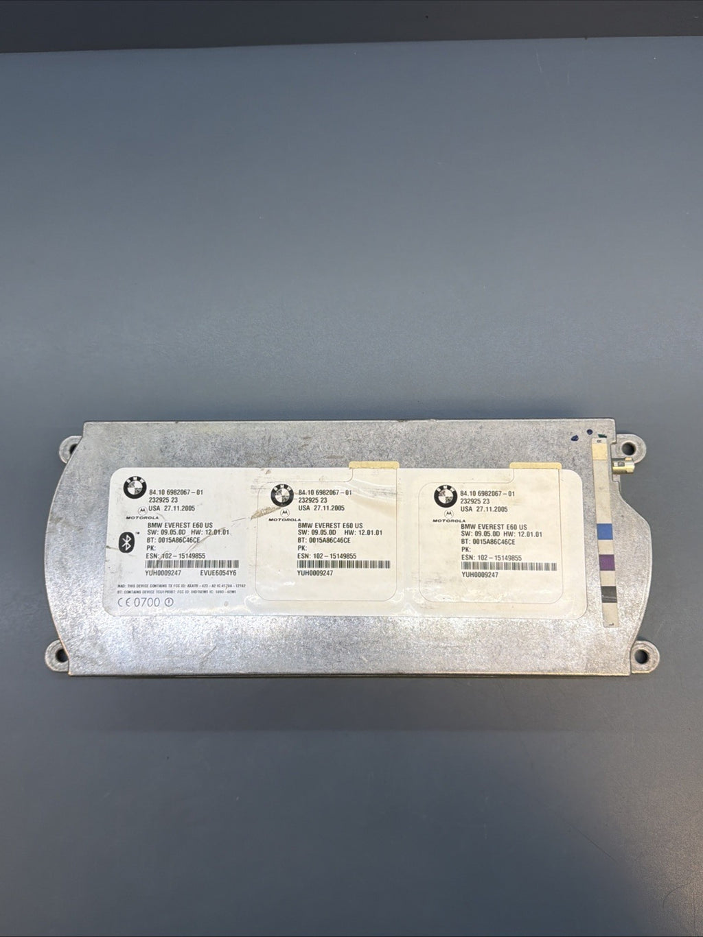 04-10 BMW E60 E61 E63 E64 525i M5 645ci 650i Bluetooth Telematic Control 6982067