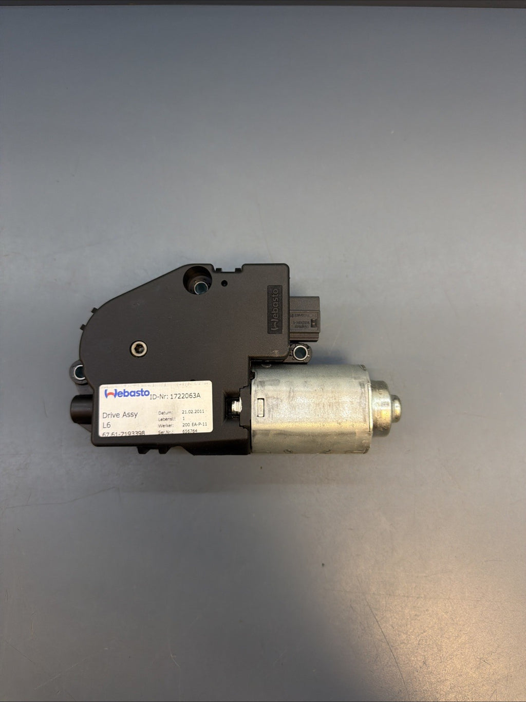 08-13 BMW E82 E90 E91 E92 SUNROOF MOTOR 67617193398 GENUINE OEM
