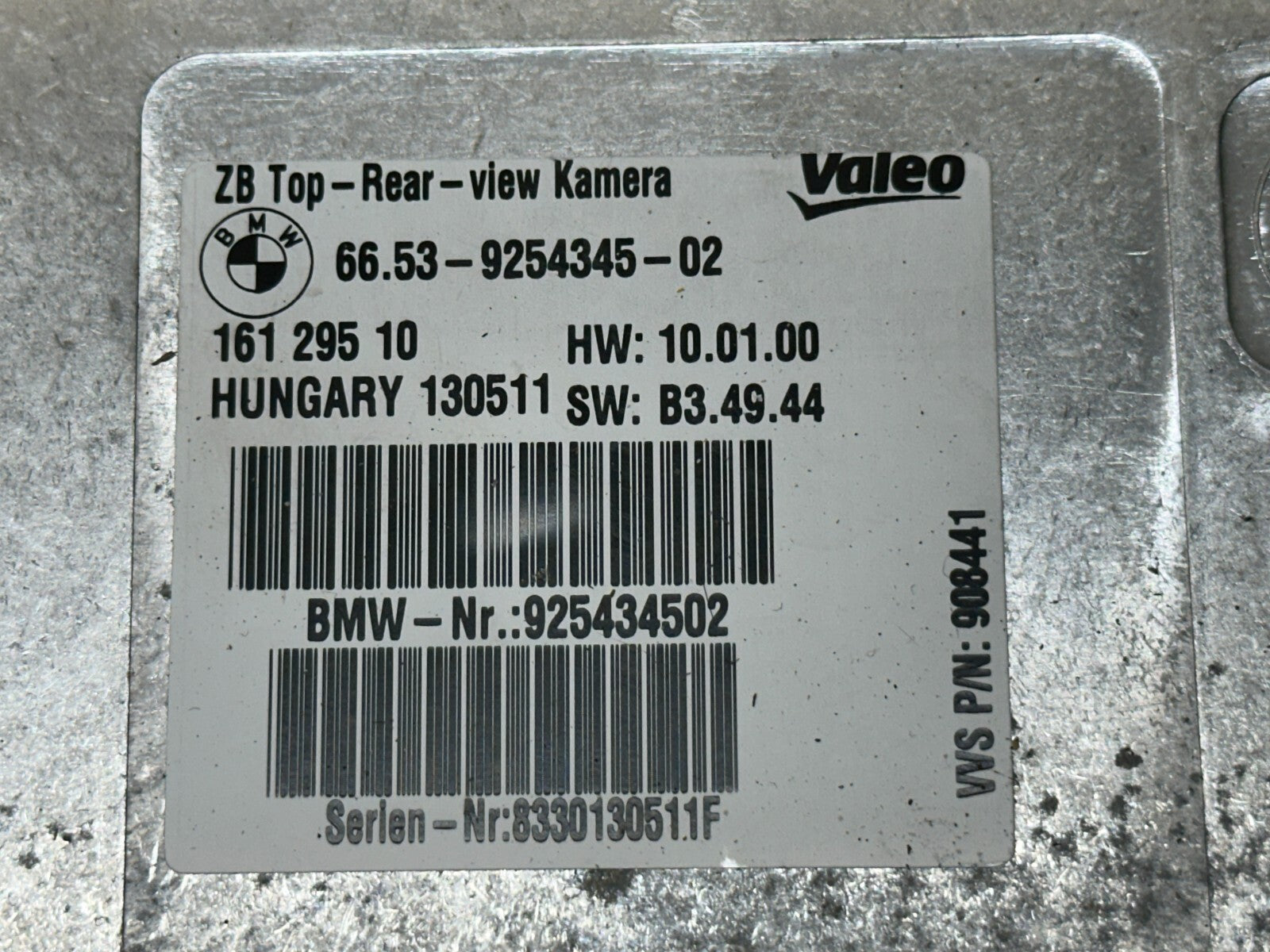 BMW 2007-2014 E70 X5 BACKUP CAMERA CONTROL MODULE OEM 9254345