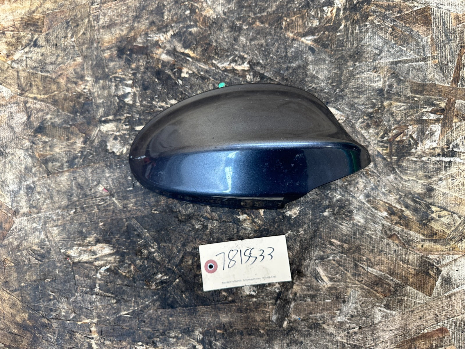 BMW 10-13 F10 5 SERIES FROMT RIGHT PASSENGER SIDE MIRROR CAP DK SILVER A3331436