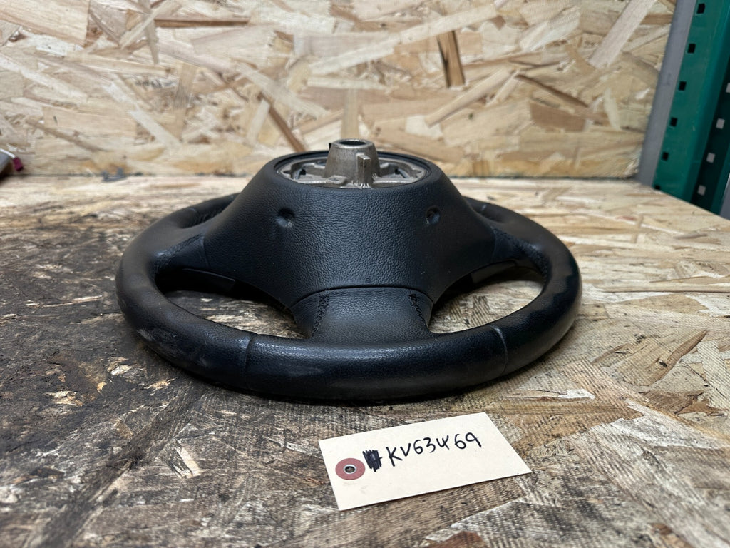 BMW 2006-2012 E90 E9X 3 SERIES BLACK LEATHER STEERING WHEEL OEM 3375E901