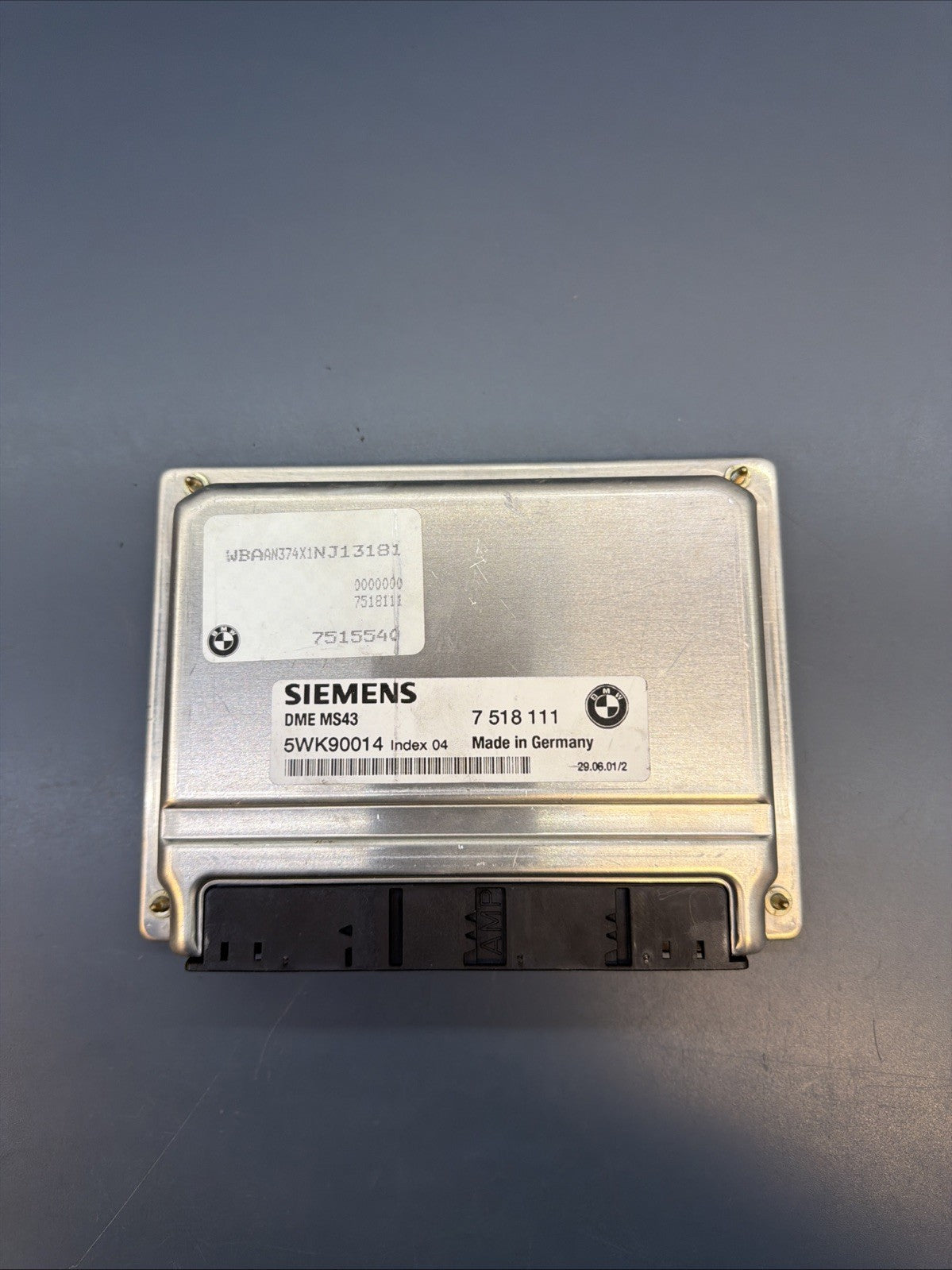 BMW E46 E39 E53 3 5 X5 series 2.5Ci M54 ENGINE ECU SET DME MS43 EWS IGNITION KEY