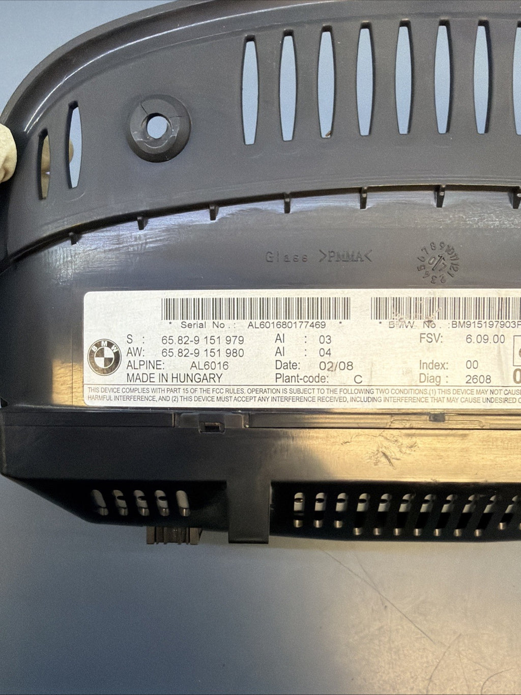 07-09 BMW E92 E93 E90 335i 328i HEAD UNIT NAVIGATION 8.8" SCREEN 9151979 9151980