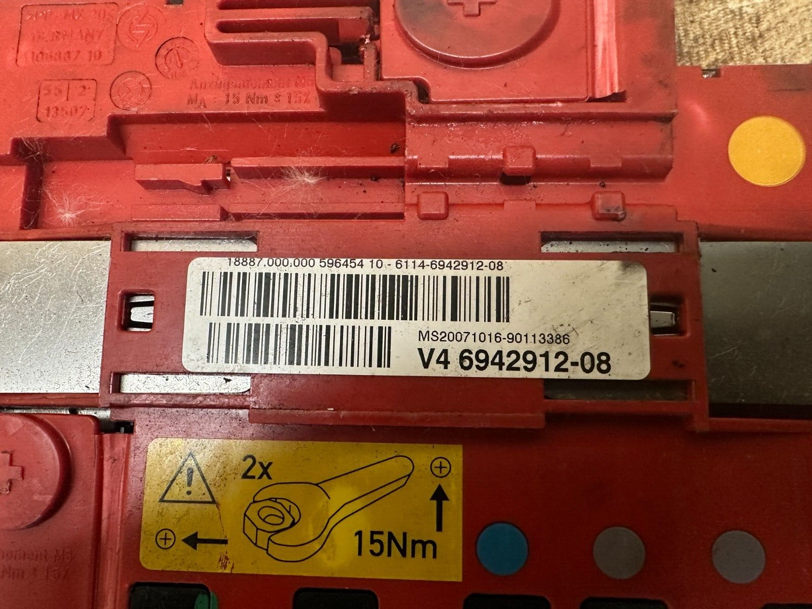 BMW 1 3 X1 E8X E9X POSITIVE POWER BOX W POSITIVE+NEGATIVE CABLE OEM 6942912
