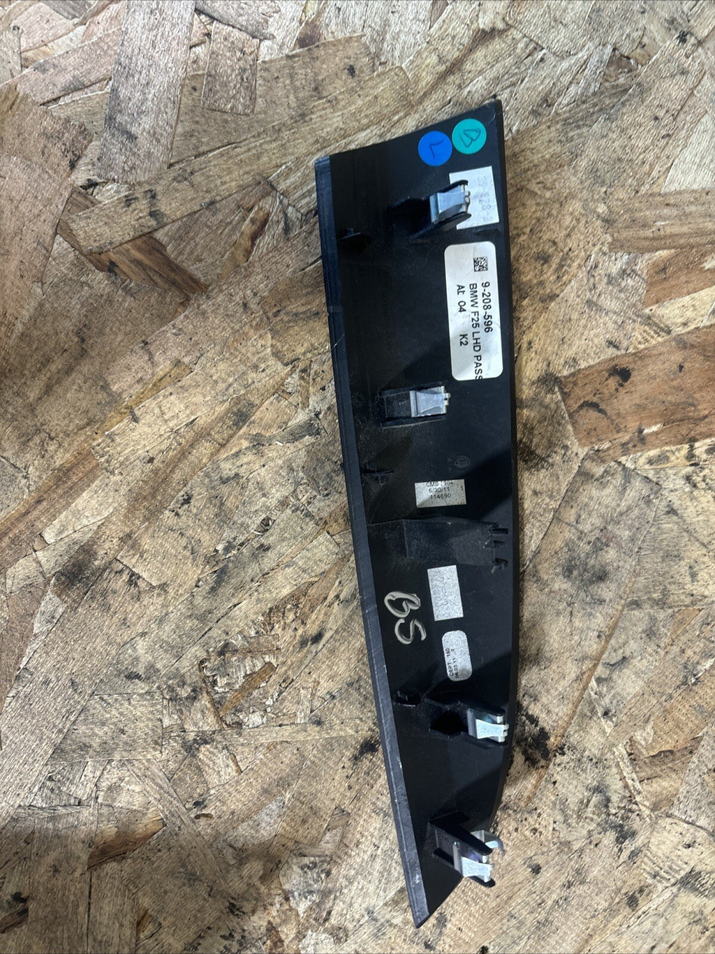 Right Dash I Panel Top Fineline Wave Wood Trim BMW OEM X3 X4 2011-2017 9208596