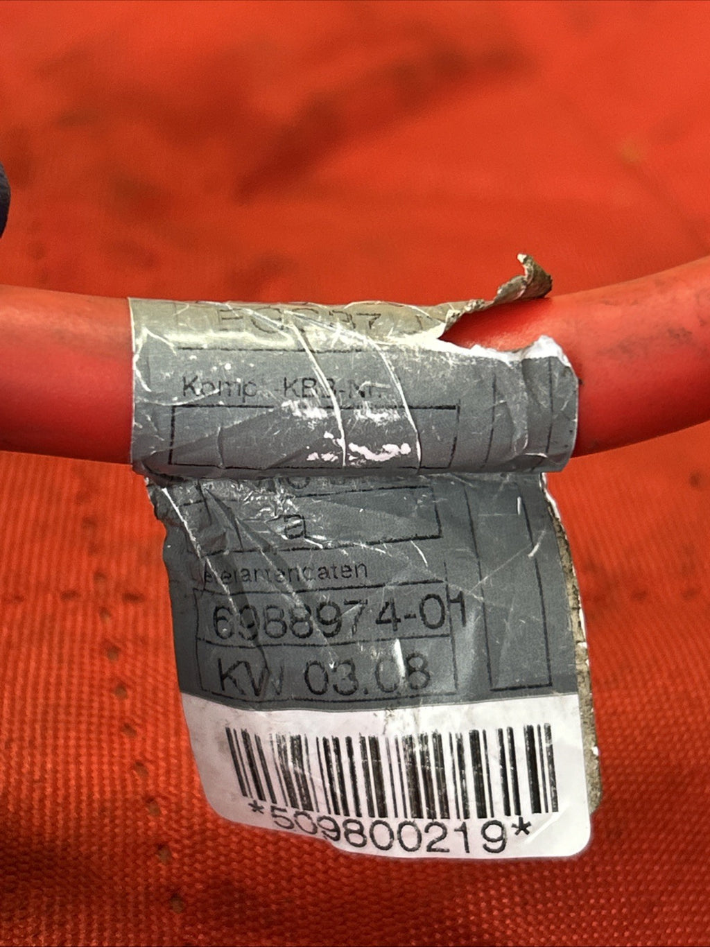 OEM BMW E82 E88 E90 Positive Red Battery Pole Terminal Wiring Cable 6988974