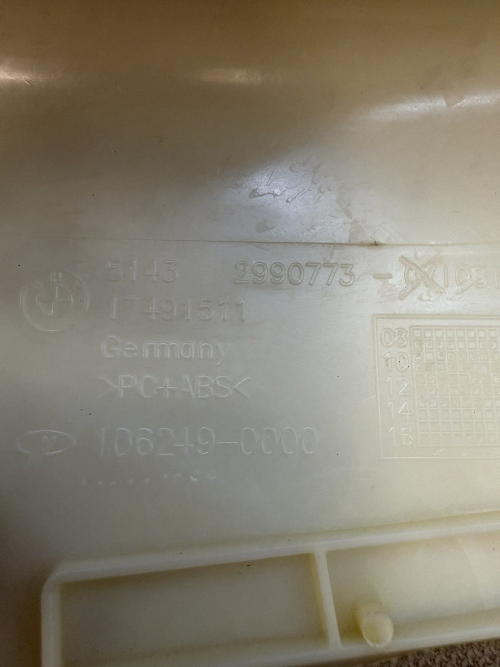 12-2015 BMW X1 Front Left Right A Pillar Trim Panel Cover 2990774 2990773 BEIGE