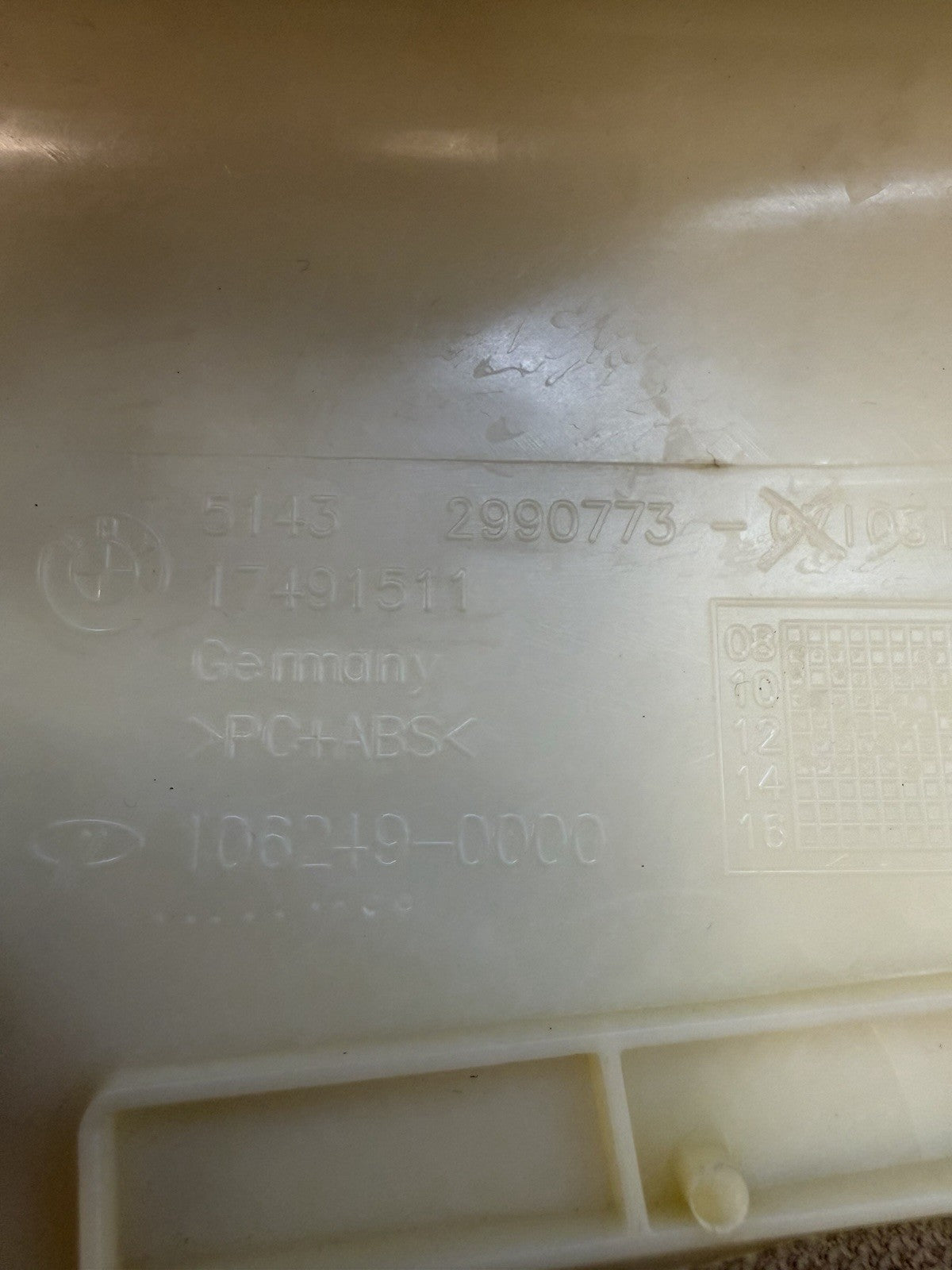 12-2015 BMW X1 Front Left Right A Pillar Trim Panel Cover 2990774 2990773 BEIGE