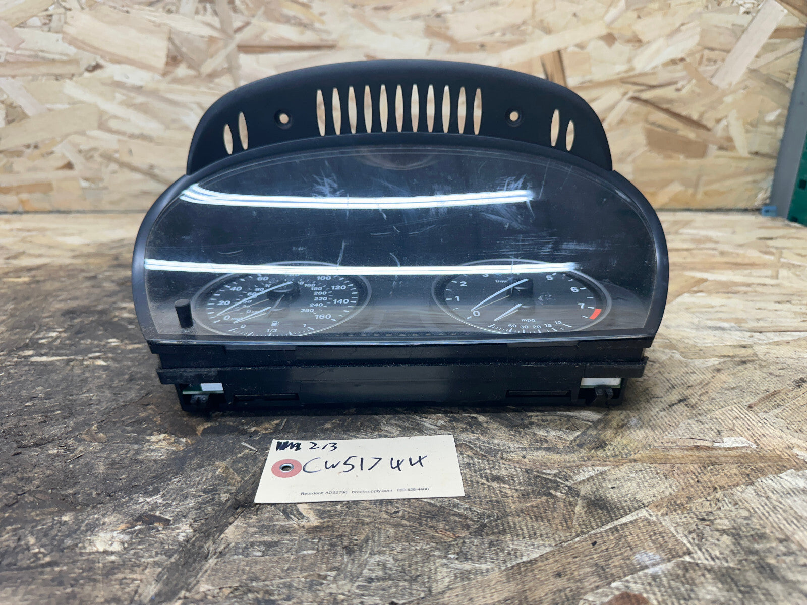 BMW 04-10 E60/E61 SPEEDOMETER INSTRUMENT GAUGE PANEL MPH OEM 6965359/9194887